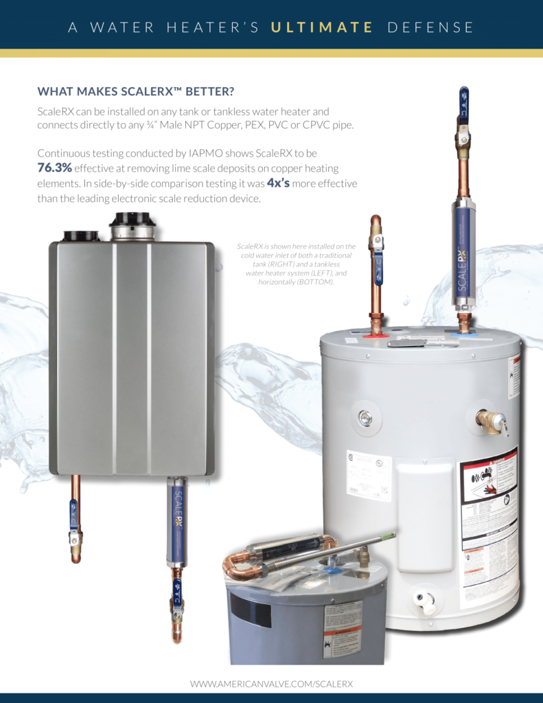ScaleRx Scale Prevention Systems Water Heaters Masters
