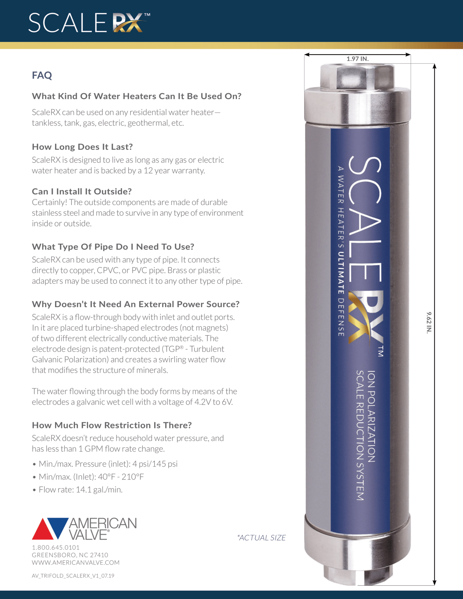 ScaleRx Scale Prevention Systems Water Heaters Masters