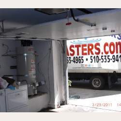 Water Heater Masters truck and install