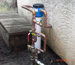 External water filtration system.