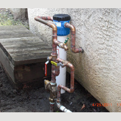 External water filtration system.