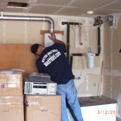 Tankless installation in progress