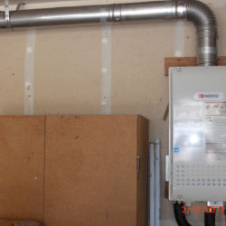 Tankless water heater installation
