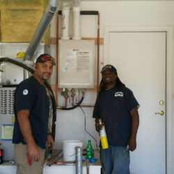 Teamwork tankless install