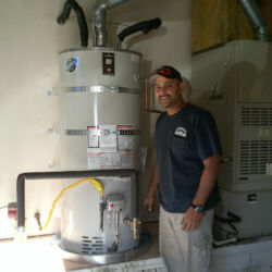 Clean water heater installation