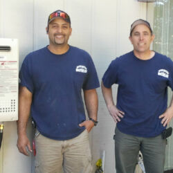 Very clean tankless water heater installation