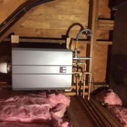 Attic Tankless Water Heater Installation